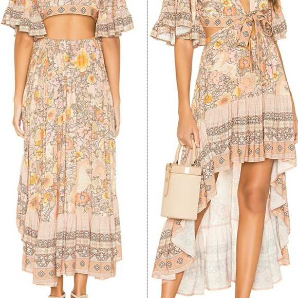 New spell revolve amethyst bambi gown maxi blush M - Picture 4 of 8